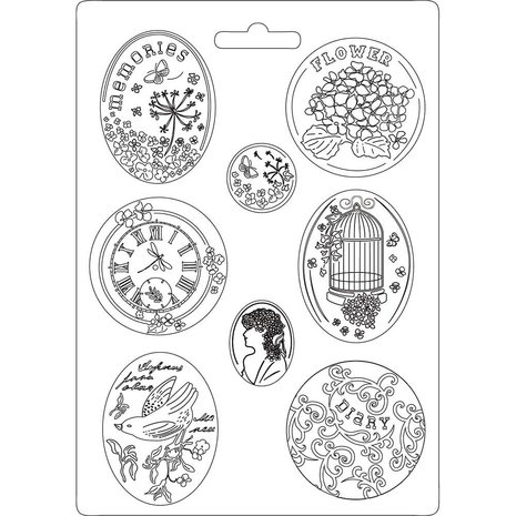 Stamperia Soft Maxi Mould Hortensia (K3PTA468)