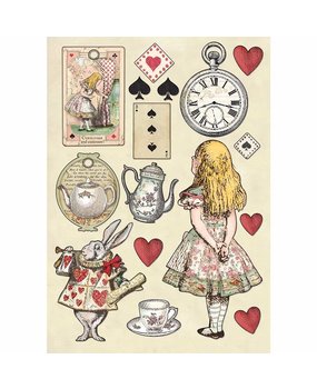 Stamperia Colored Wooden Shapes A5 Alice (KLSP075) Stamperia Colored Wooden Shapes A5 Alice (KLSP075)