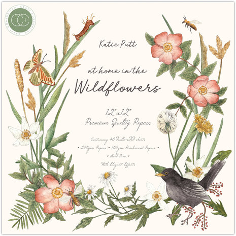 Craft Consortium At Home in the Wildflowers 12x12 Inch Paper Pad (CCPPAD018) Craft Consortium At Home in the Wildflowers 12x12 Inch Paper Pad (CCPPAD018)