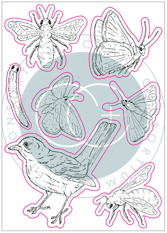 Craft Consortium At Home in the Wildflowers Bees & Butterflies Clear Stamps (CCSTMP037) Craft Consortium At Home in the Wildflowers Bees & Butterflies Clear Stamps (CCSTMP037)
