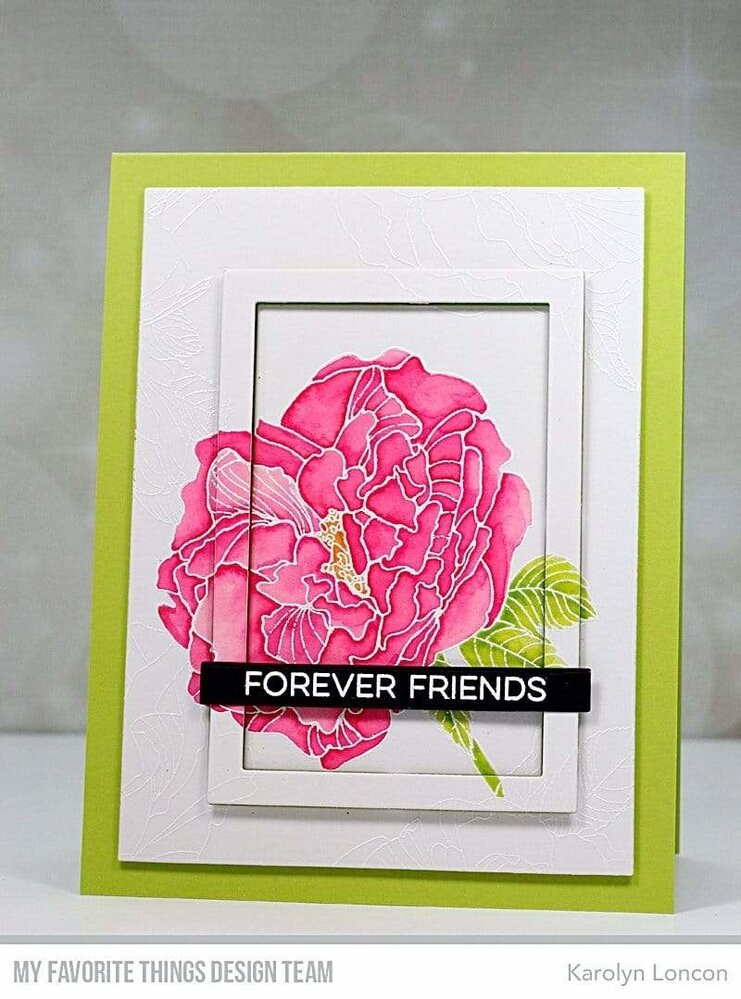 My Favorite Things Fanciful Roses Rubber Background Stamp (BG-120)