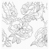 My Favorite Things Fanciful Roses Rubber Background Stamp (BG-120)