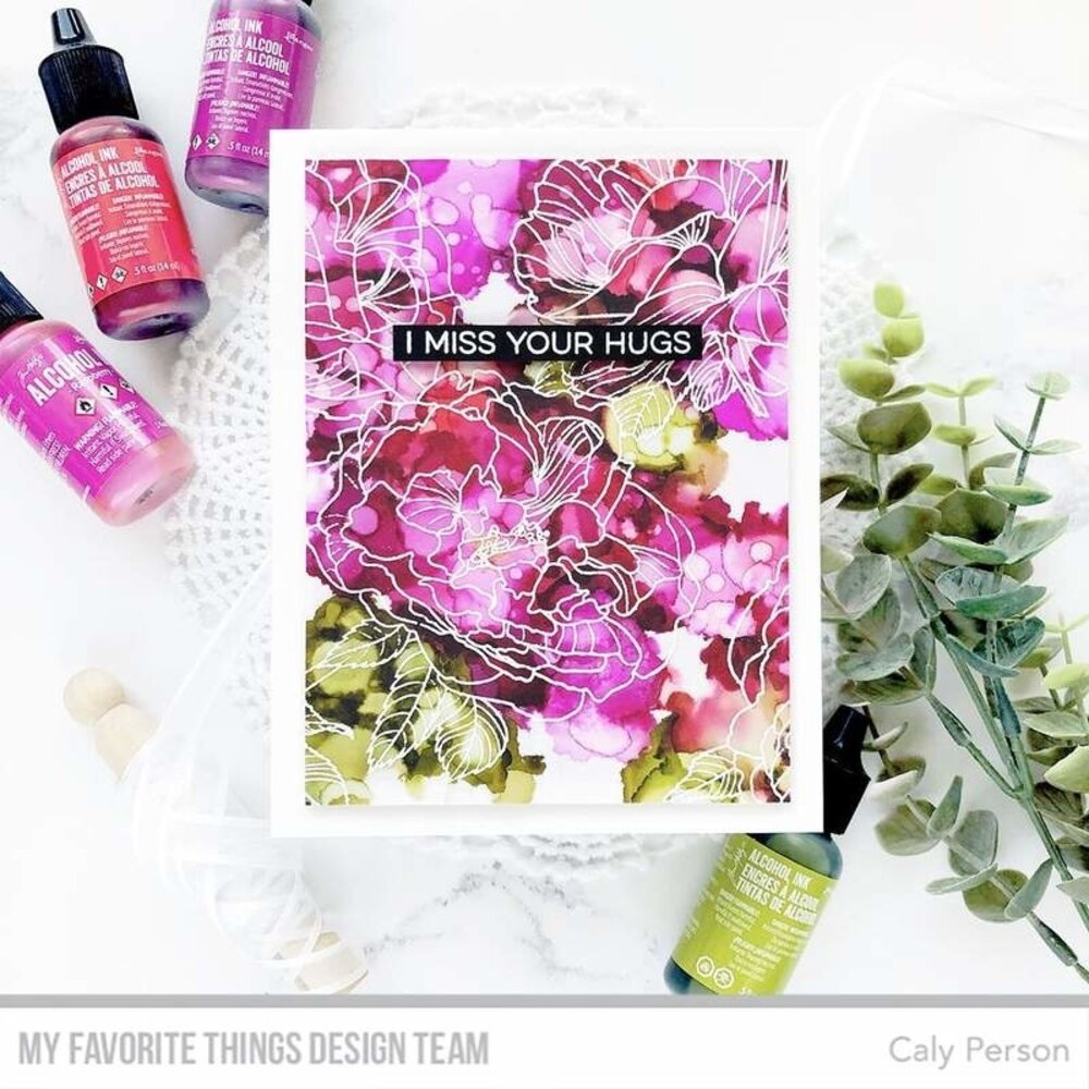 My Favorite Things Fanciful Roses Rubber Background Stamp (BG-120)