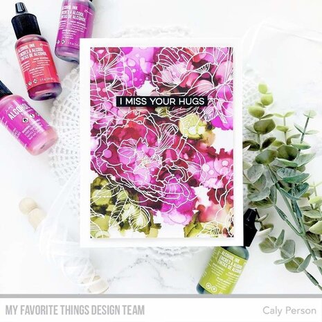 My Favorite Things Fanciful Roses Rubber Background Stamp (BG-120)