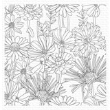 My Favorite Things Flower Field Rubber Background Stamp (BG-126)