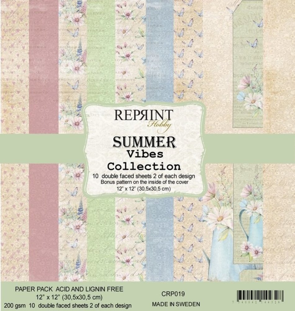 Reprint Summer Vibes 12x12 Inch Paper Pack (CRP019) Reprint Summer Vibes 12x12 Inch Paper Pack (CRP019)
