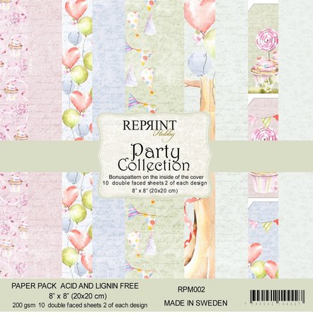 Reprint Party 8x8 Inch Paper Pack (RPM002) Reprint Party 8x8 Inch Paper Pack (RPM002)
