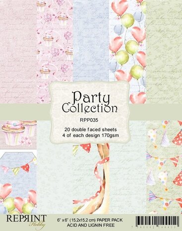 Reprint Party 6x6 Inch Paper Pack (RPP035)