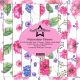Paper Favourites Watercolour Flowers 12x12 Inch Paper Pack (PF333)