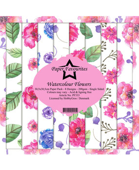 Paper Favourites Watercolour Flowers 12x12 Inch Paper Pack (PF333) Paper Favourites Watercolour Flowers 12x12 Inch Paper Pack (PF333)