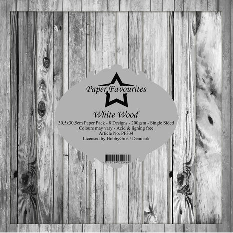 Paper Favourites White Wood 12x12 Inch Paper Pack (PF334) Paper Favourites White Wood 12x12 Inch Paper Pack (PF334)