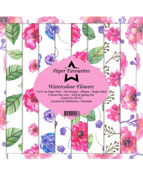Paper Favourites Watercolour Flowers 6x6 Inch Paper Pack (PF133) Paper Favourites Watercolour Flowers 6x6 Inch Paper Pack (PF133)