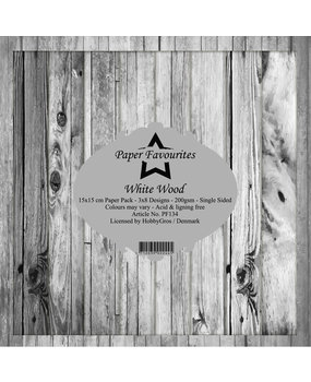 Paper Favourites White Wood 6x6 Inch Paper Pack (PF134) Paper Favourites White Wood 6x6 Inch Paper Pack (PF134)