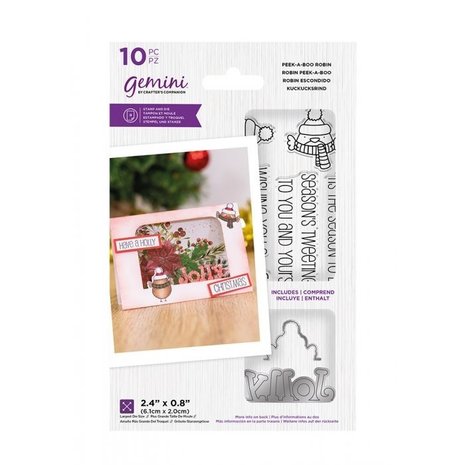 Gemini Peek-A-Boo Robin Stamp & Die (GEM-STD-PABROB) Gemini Peek-A-Boo Robin Stamp & Die (GEM-STD-PABROB)