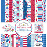 Doodlebug Design Inc. Land That I Love 12x12 Inch Paper Pack (6851)