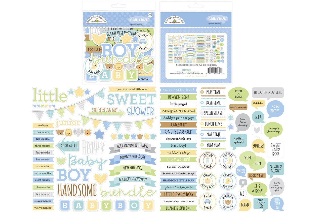 Doodlebug Design Inc. Special Delivery Chit Chat (100pcs) (6807) Doodlebug Design Inc. Special Delivery Chit Chat (100pcs) (6807)
