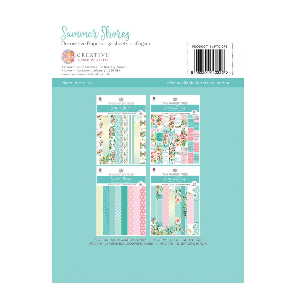 The Paper Tree Summer Shores Decorative Papers (TC1073)