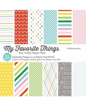 My Favorite Things Positively Peppy 6x6 Inch Paper Pad (EP-63)