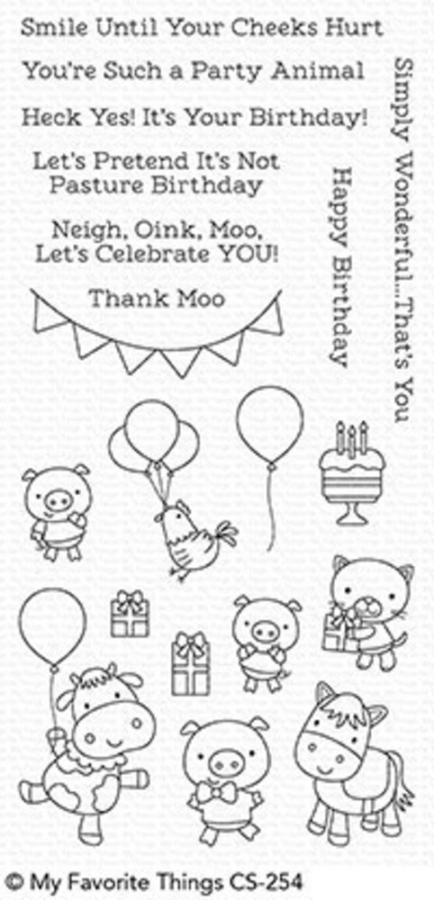 My Favorite Things Party Animals Clear Stamps (CS-254) My Favorite Things Party Animals Clear Stamps (CS-254)