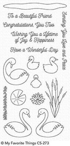 My Favorite Things Splendid Swans Clear Stamps (CS-273)