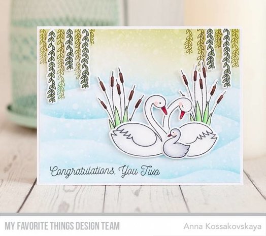 My Favorite Things Splendid Swans Clear Stamps (CS-273)