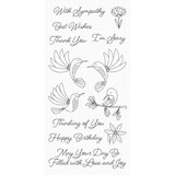 My Favorite Things Happy Hummingbirds Clear Stamps (CS-473)
