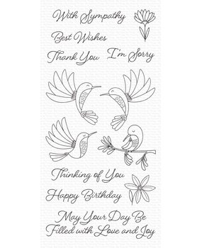 My Favorite Things Happy Hummingbirds Clear Stamps (CS-473)