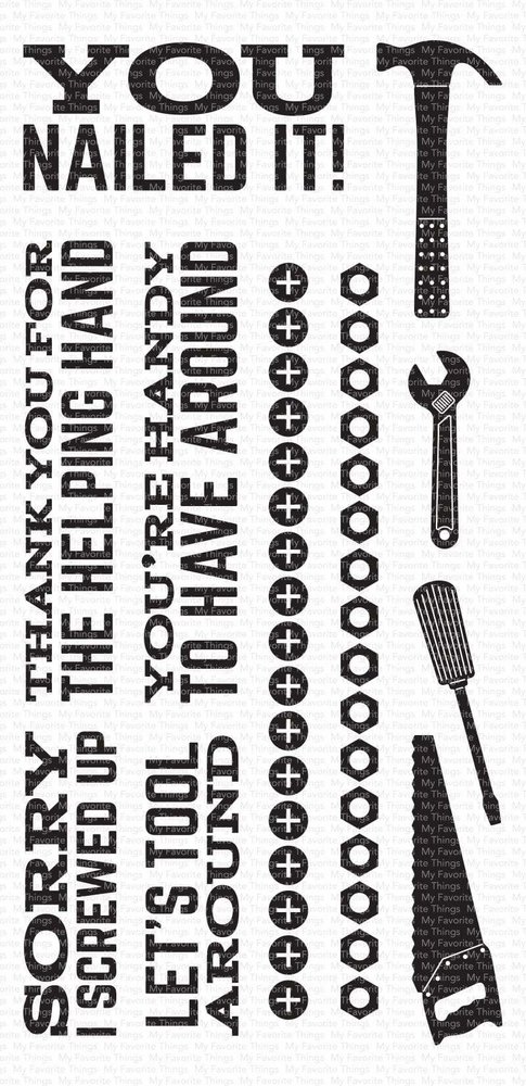 My Favorite Things Let's Tool Around Clear Stamps (CS-479)