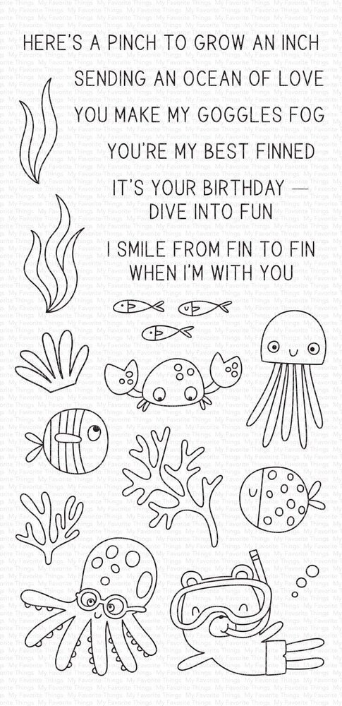 My Favorite Things Best Fins Clear Stamps (CS-485) My Favorite Things Best Fins Clear Stamps (CS-485)