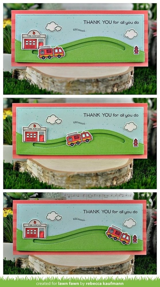 Lawn Fawn Large Slimline with Sliders Dies (LF2357) Lawn Fawn Large Slimline with Sliders Dies (LF2357)