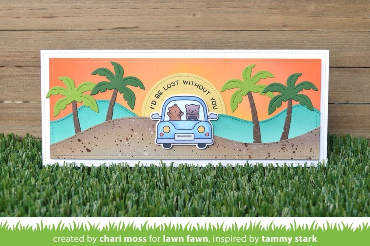 Lawn Fawn Large Slimline with Sliders Dies (LF2357) Lawn Fawn Large Slimline with Sliders Dies (LF2357)