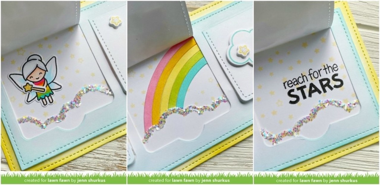 Lawn Fawn Small Slimline with Lift the Flaps Dies (LF2358)