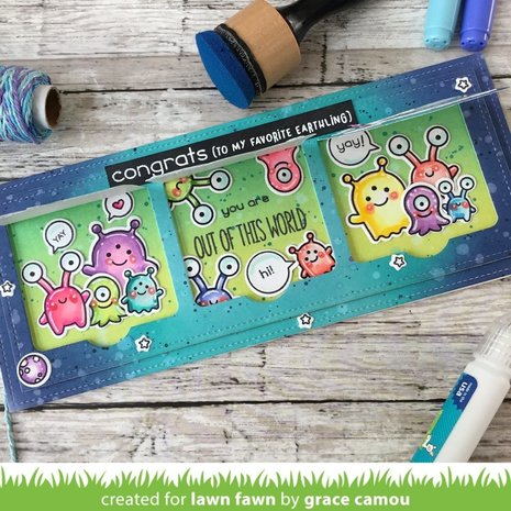 Lawn Fawn Small Slimline with Lift the Flaps Dies (LF2358)