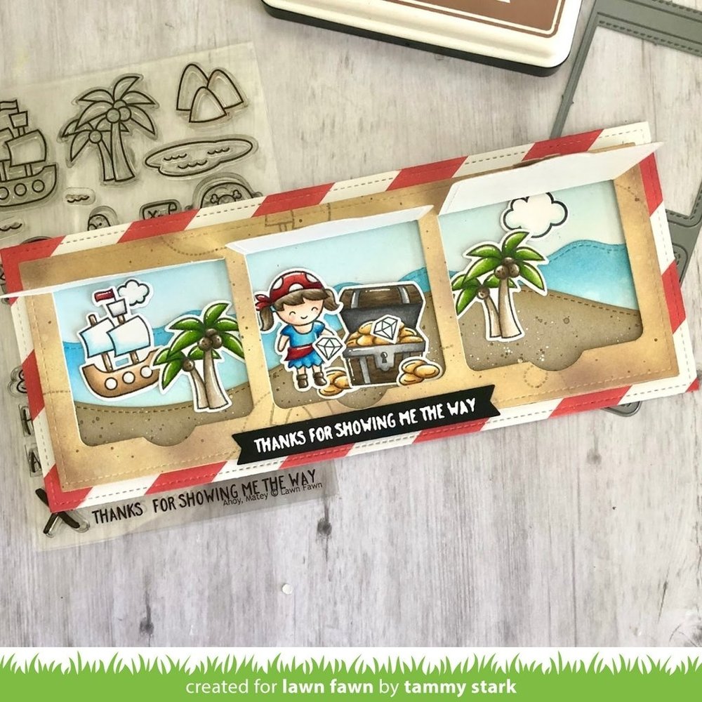 Lawn Fawn Small Slimline with Lift the Flaps Dies (LF2358)