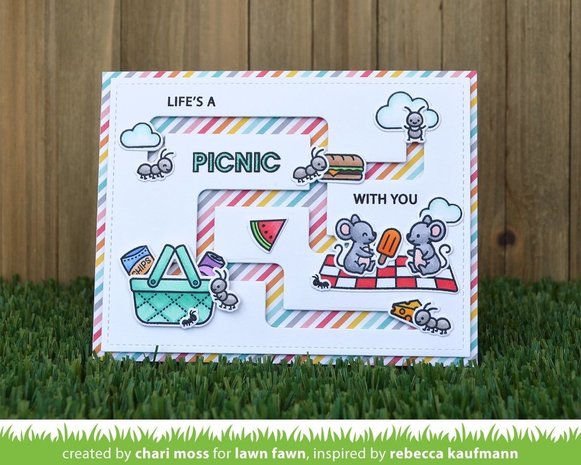 Lawn Fawn Slide on Over Maze Dies (LF2360)