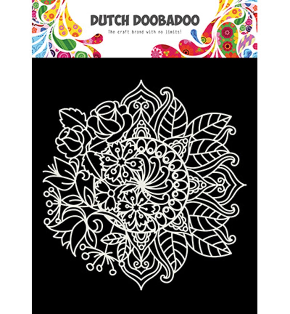 Dutch Doobadoo Mask Art A5 Mandala Met Bloem (470.715.624) Dutch Doobadoo Mask Art A5 Mandala Met Bloem (470.715.624)