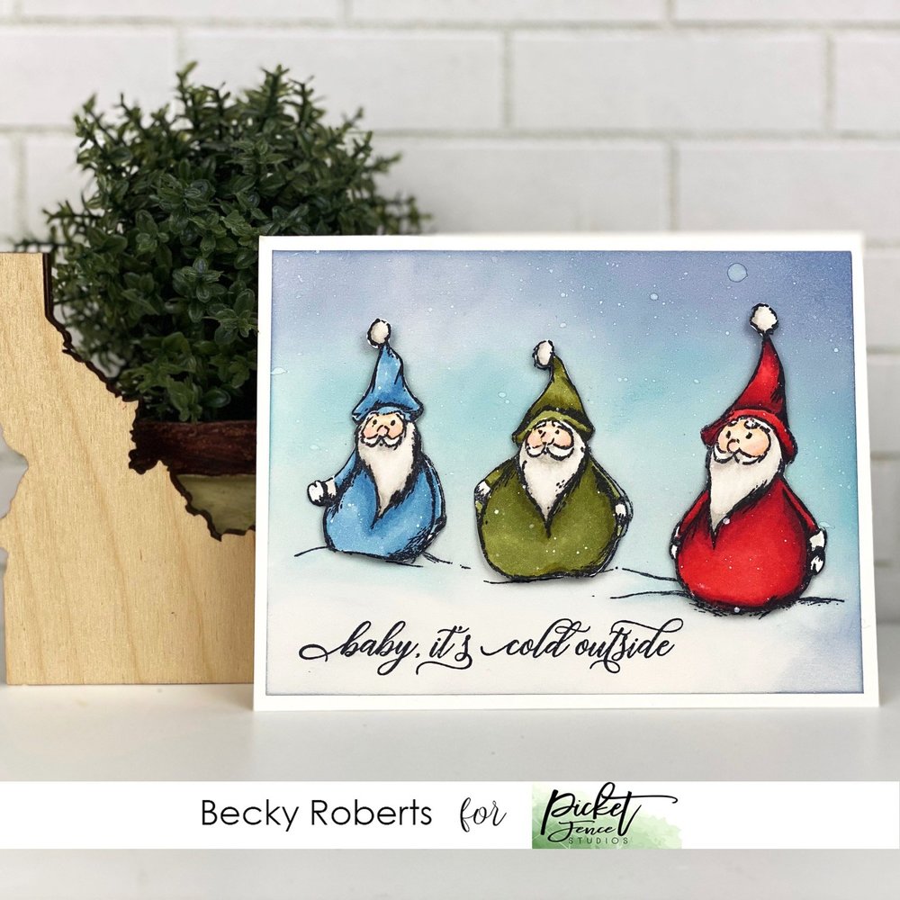 Picket Fence Studios Baby, It's Cold Outside Clear Stamps (C-115)