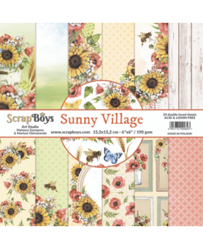 ScrapBoys Sunny Village 6x6 Inch Paper Pad (SUVI-09)