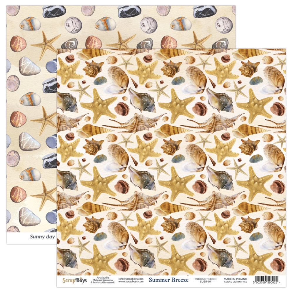 ScrapBoys Summer Breeze 12x12 Inch Paper Set (SUBR-08) ScrapBoys Summer Breeze 12x12 Inch Paper Set (SUBR-08)