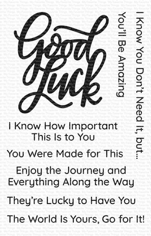 My Favorite Things Good Luck Greetings Clear Stamps (CS-468)