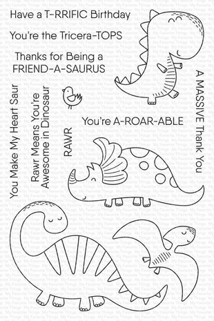 My Favorite Things A-roar-able Friends Clear Stamps (CS-483)