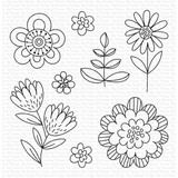 My Favorite Things Fun Flowers Clear Stamps (CS-487)