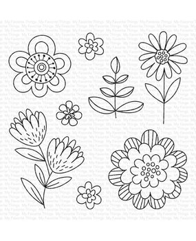 My Favorite Things Fun Flowers Clear Stamps (CS-487)