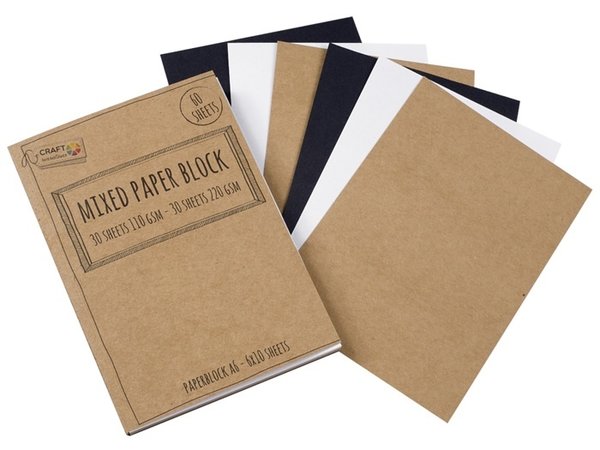 Craft Sensations Mixed Paper Block A6 110/220 Grams (CR0819/GE)