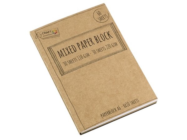 Craft Sensations Mixed Paper Block A6 110/220 Grams (CR0819/GE)