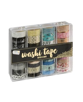 Craft Sensations Washi Tape In Storage Box 40pcs (CR0517/GE) Craft Sensations Washi Tape In Storage Box 40pcs (CR0517/GE)