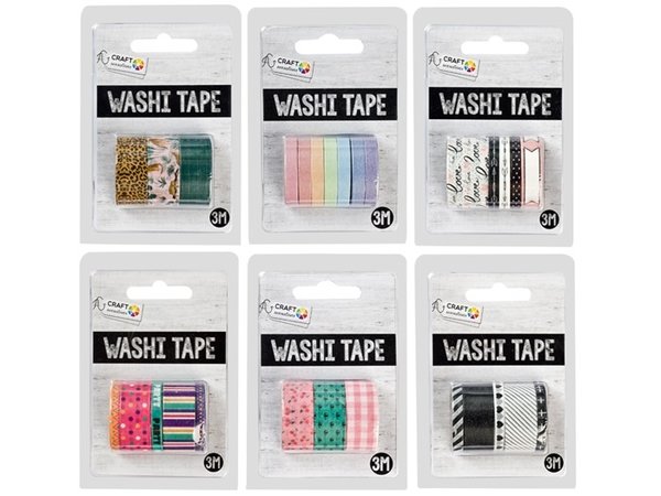 Craft Sensations BUNDLE Washi Tape 6 Thema's (CR0501/20GE)