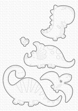 My Favorite Things Die-namics A-roar-able Friends  (MFT-1767)