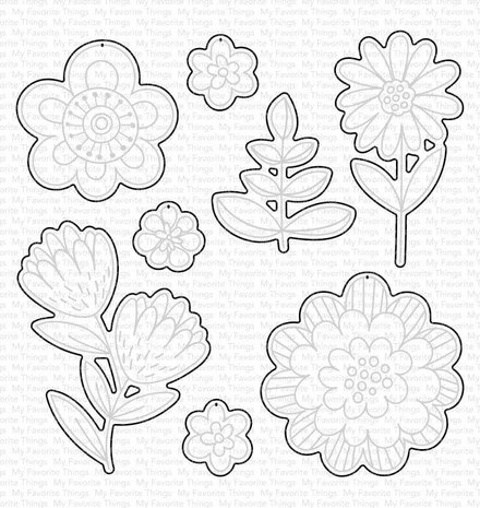 My Favorite Things Die-namics Fun Flowers (MFT-1771)