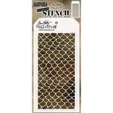 Stampers Anonymous Tim Holtz Scales Layered Layering Stencil (THS140)